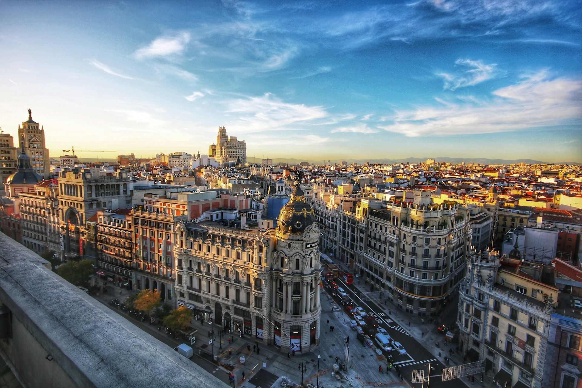 La Sagrada Familia cathedral in Barcelona with park in the foreground