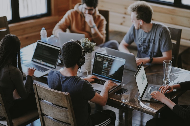 Team collaborating via Slack