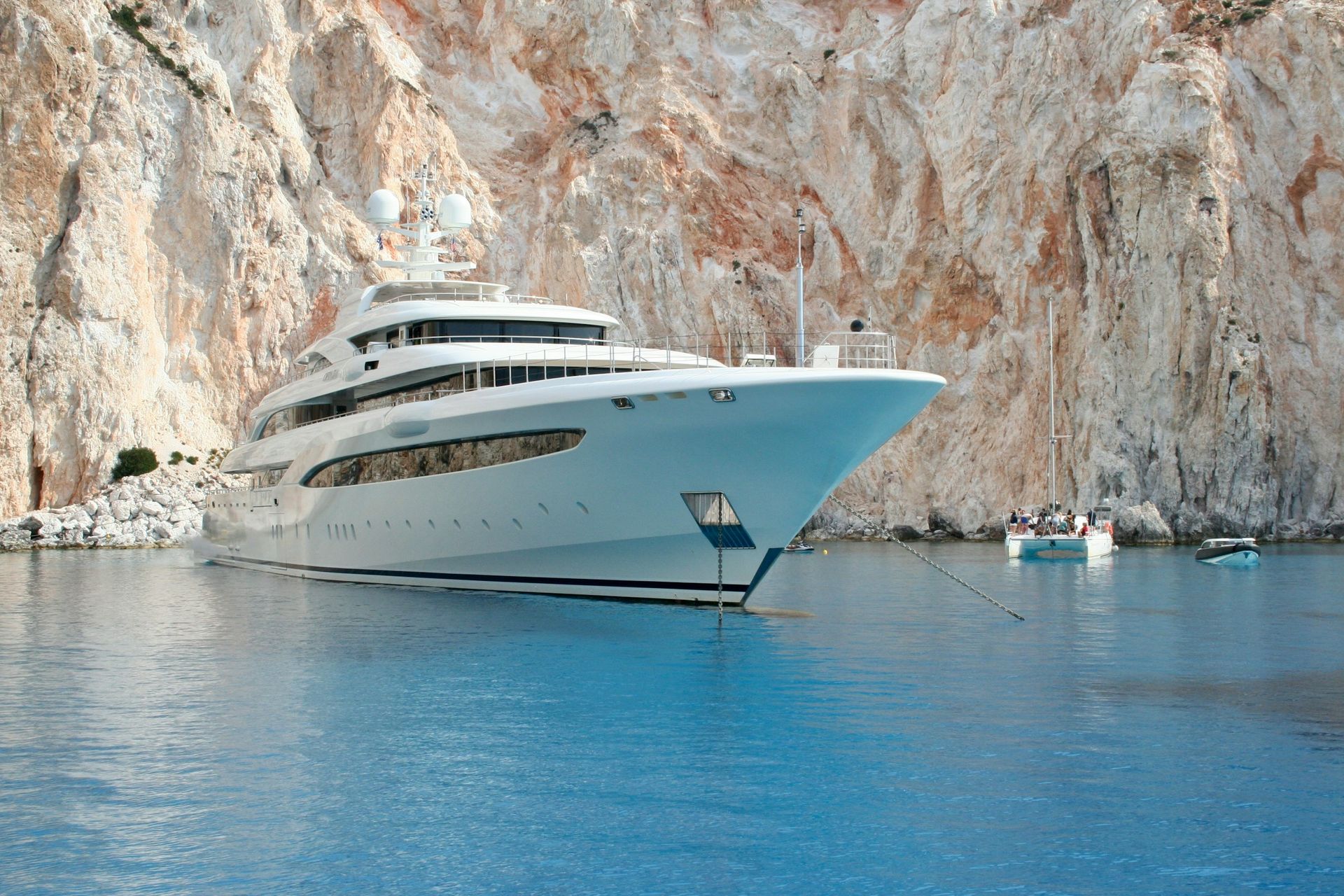 Explora Journeys ship cruising through Mediterranean waters