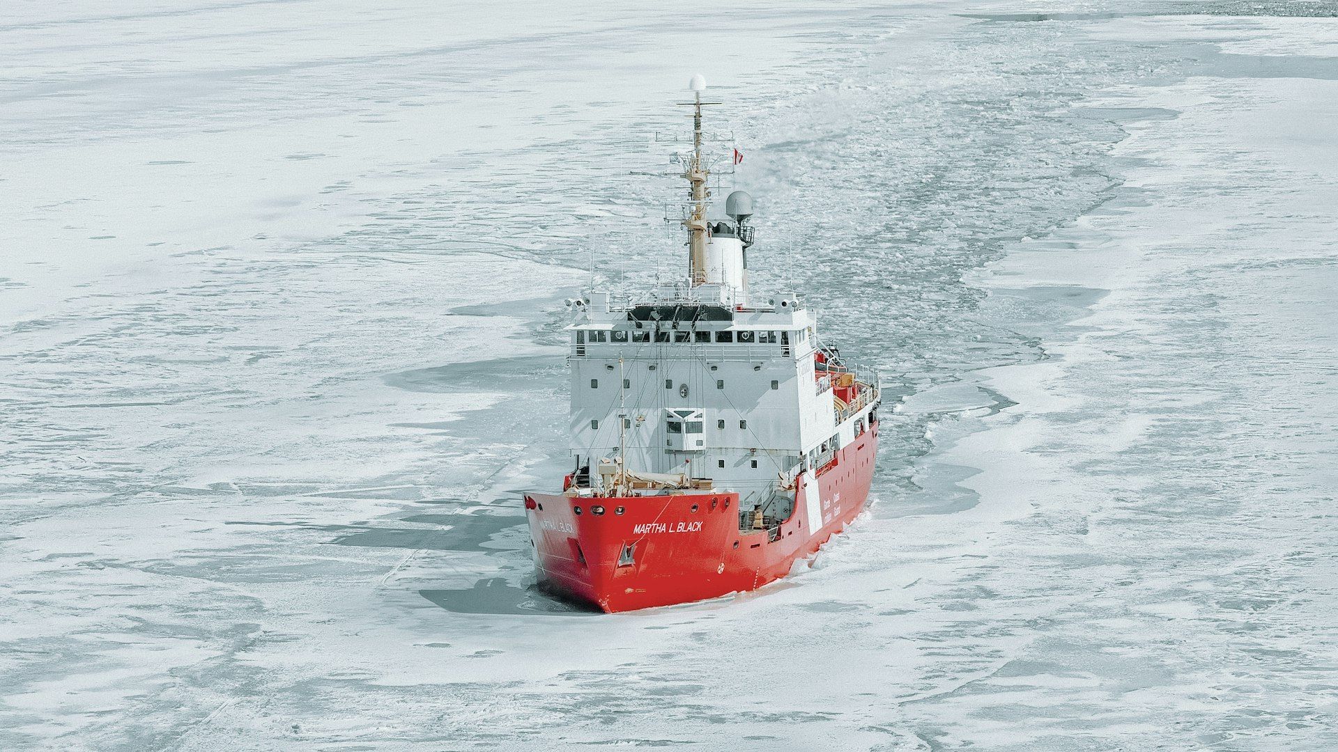 PONANT expedition ship navigating icy polar waters