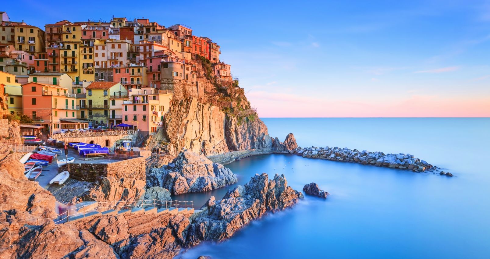 Scenic coastal train journey along the Mediterranean